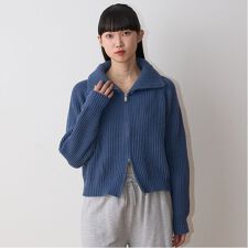 スタンドZIPニット【韓国ファッション】
