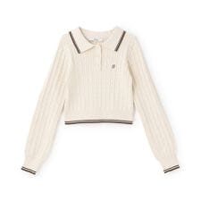 コンパクトポロニット【韓国ファッション】