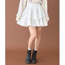 ティアードフリルミニスカート【韓国ファッション】