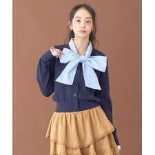 リボンニットプルオーバー【韓国ファッション】
