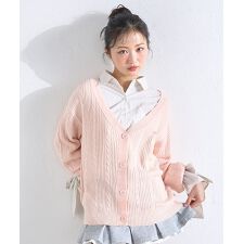 シャツ＆ニットカーディガンセット