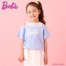 【防汚撥水】【Barbie】重ね着風Tシャツ