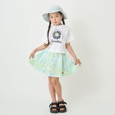 ミニマル(minimal)の【接触冷感】タイダイ風プリントスカートインナーパンツつき