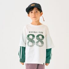 【防汚加工】ナンバリングレイヤードロンT