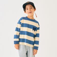 ミニマル(minimal)のボーダーサガラ刺しゅうロンT