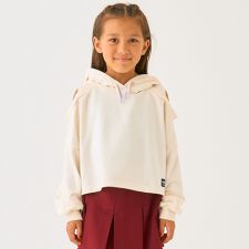 ミニマル(minimal)の短丈肩だしミニ裏毛トレーナー