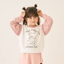 ミニマル(minimal)のクマシリーズ裏毛プルオーバー