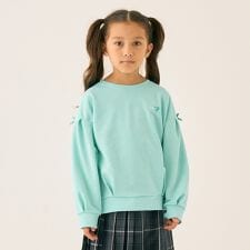 裏毛バックプリントプルオーバー