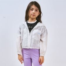 【UVカット】【冷房対策】シアーパーカー