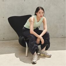 ルクナーリー(LUKU nari)のシャーリングワイドパンツ