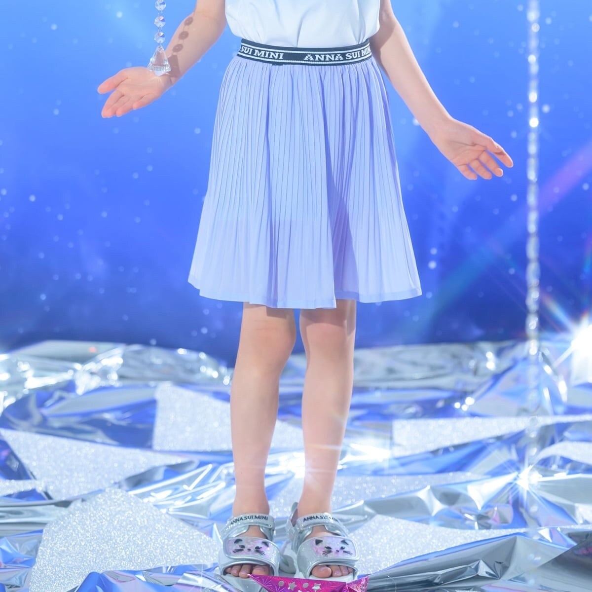 風をまとう グラデーションプリーツスカパン | アナ スイ・ミニ(ANNA