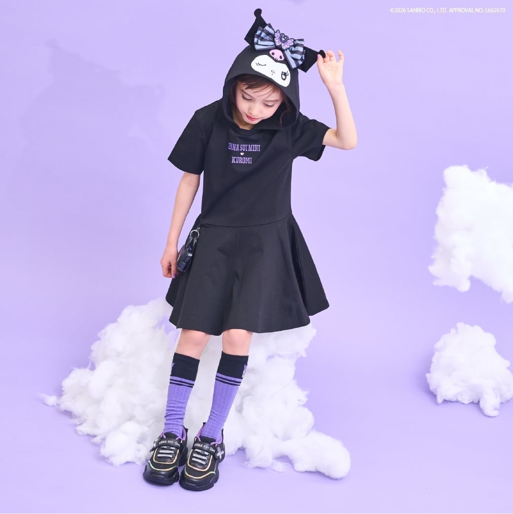 KUROMI】ミニポーチつきワンピース | アナ スイ・ミニ(ANNA SUI mini