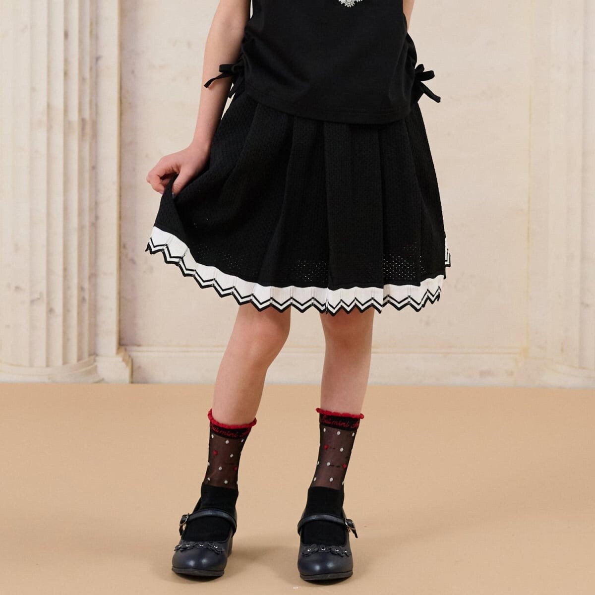 360°映えニットスカパン【洗える】 | アナ スイ・ミニ(ANNA SUI mini