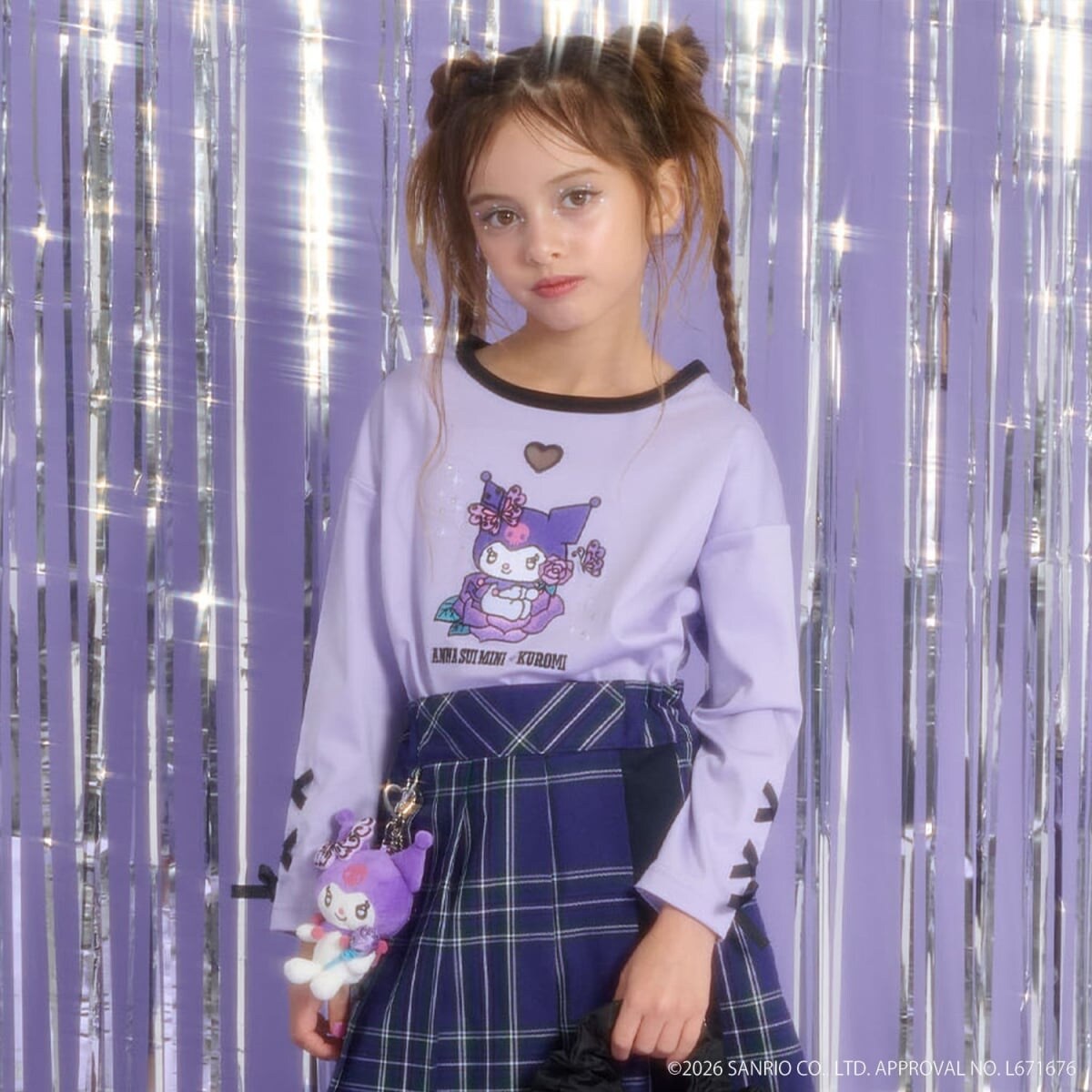 【新品】ANNA SUI mini ロゴ半袖Tシャツ ワンピース セット 150 KUROMI】長袖Tシャツ | アナ スイ・ミニ(ANNA SUI mini) | マルイ