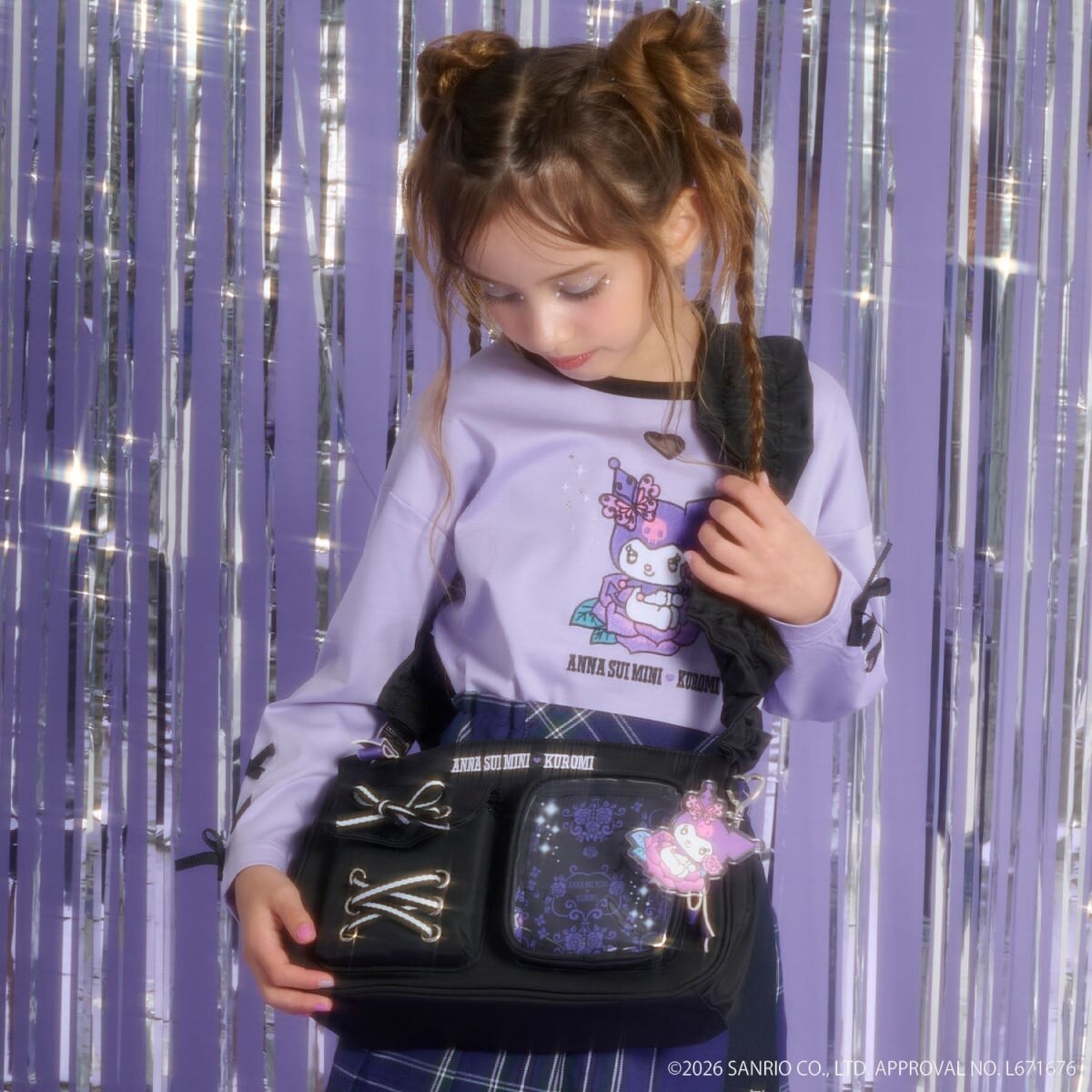 KUROMI】クシュクシュボディバッグ | アナ スイ・ミニ(ANNA SUI mini