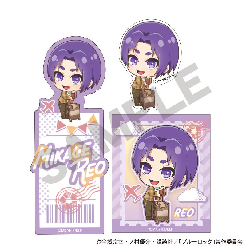 ブルーロック_アート缶バッジ 御影玲王 ミニキャラ旅行 | colleize