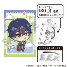 ブルーロック_アート缶バッジ オリヴァ・愛空 ミニキャラ旅行 