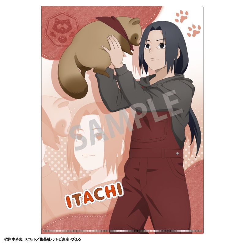 NARUTO ナルト サスケ イタチ クリアファイル ポップアップショップ NARUTO-ナルト- 疾風伝 クリアファイル イタチ・サスケ（再販