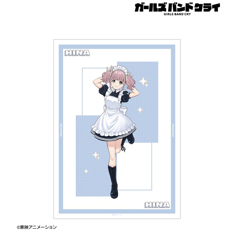 ガールズバンドクライ_描き下ろし ヒナ メイド風ver. A3マット加工