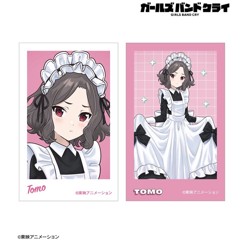 攻殻のパンドラ イラストカード&ブロマイド 5枚セット ガールズバンドクライ_描き下ろし 海老塚 智 メイド風ver