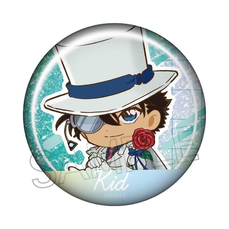 名探偵コナン 缶バッジ 怪盗キッド アプリ限定 名探偵コナン 場面写トレーディングホログラム缶バッジ 怪盗キッド