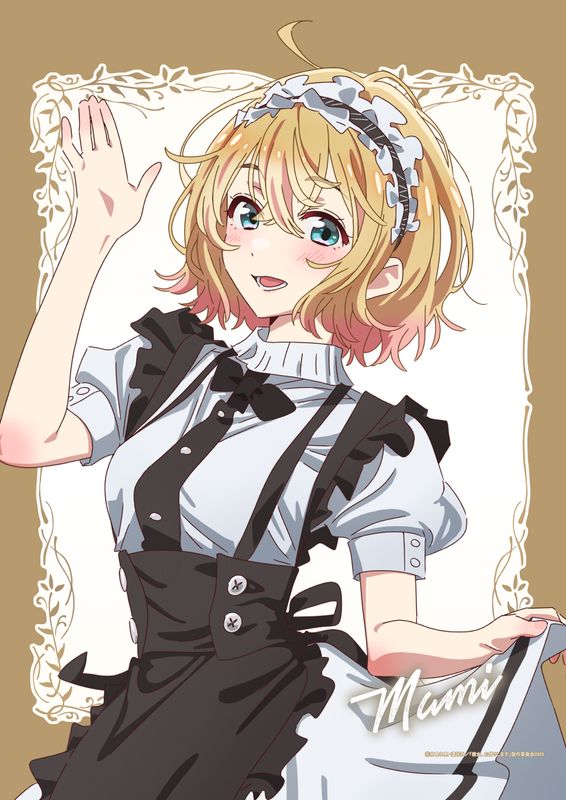 最終　彼女お借りします　水原千鶴　アクスタ/タペストリー　ゴシック風デート服 彼女、お借りします_描き下ろし特大アクリルスタンド（水原千鶴