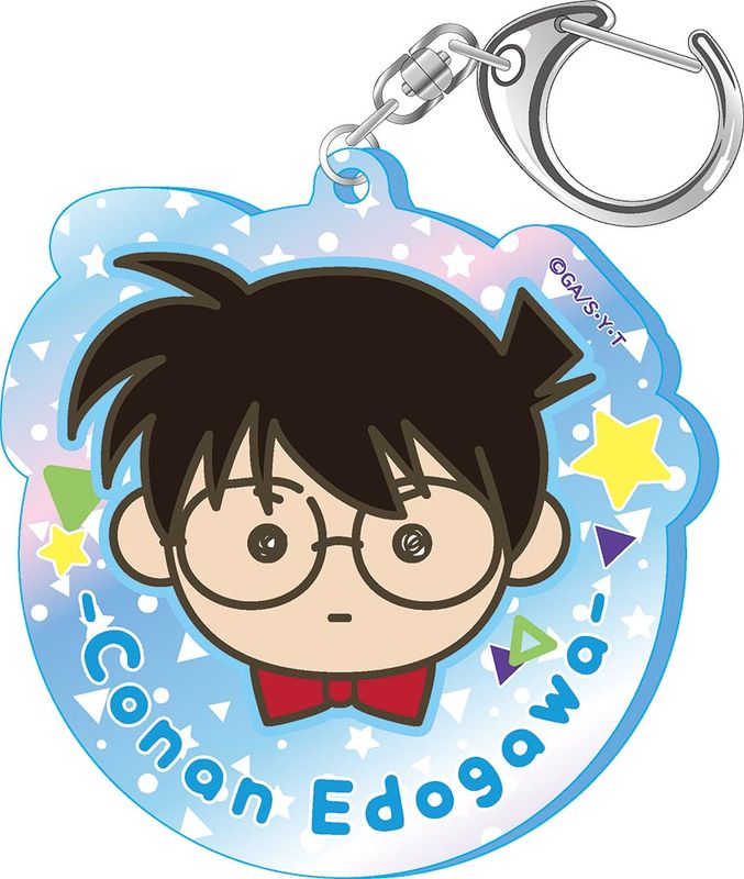 名探偵コナン_オーロラアクリルキーホルダー -フェイス- 江戸川コナン