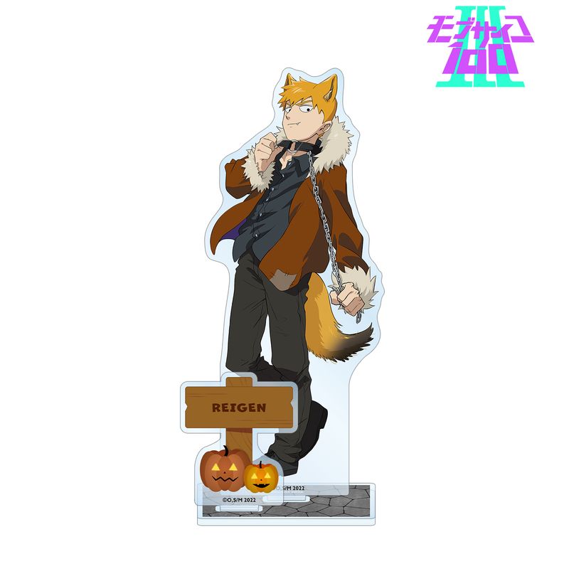 モブサイコ100 mobpsycho100 霊幻新隆 ハロウィン アクリルバッジ モブサイコ100 III_描き下ろしイラスト 霊幻新隆 ハロウィンver. BIG