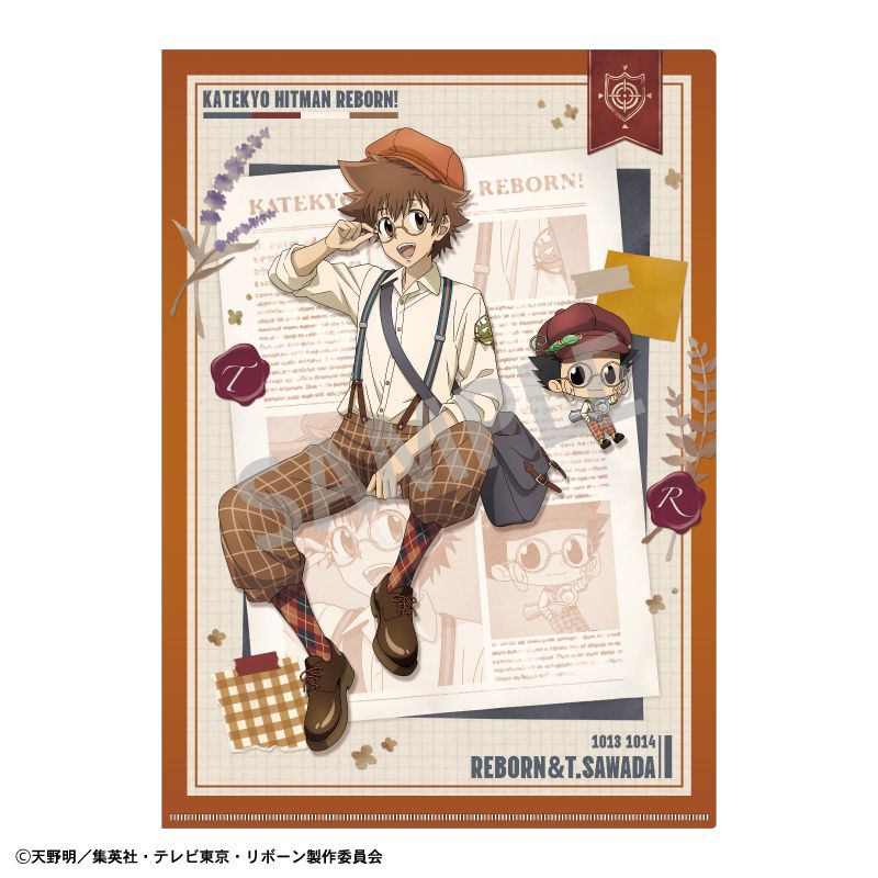 家庭教師ヒットマンREBORN!_A4シングルクリアファイル_リボーン&沢田 