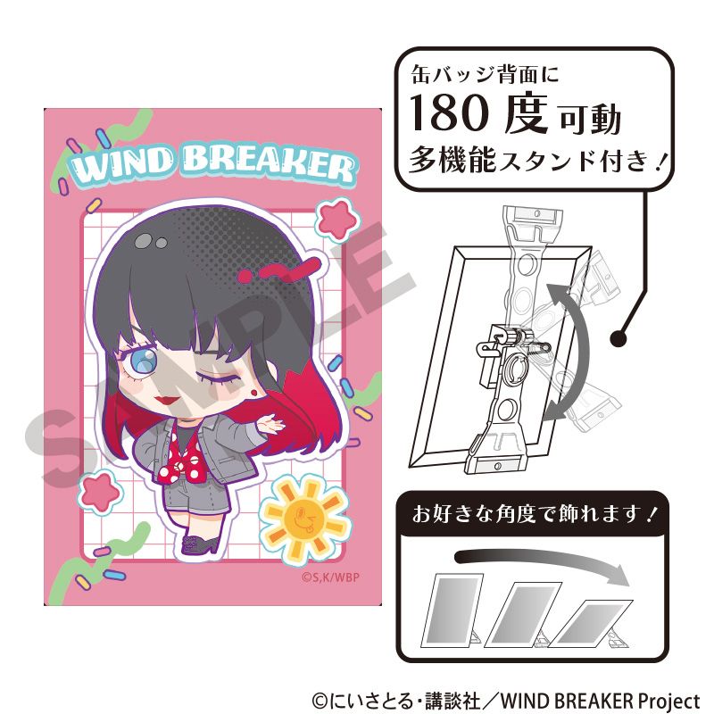 WIND BREAKER_アート缶バッジ 椿野佑 アメリカンポップ | colleize