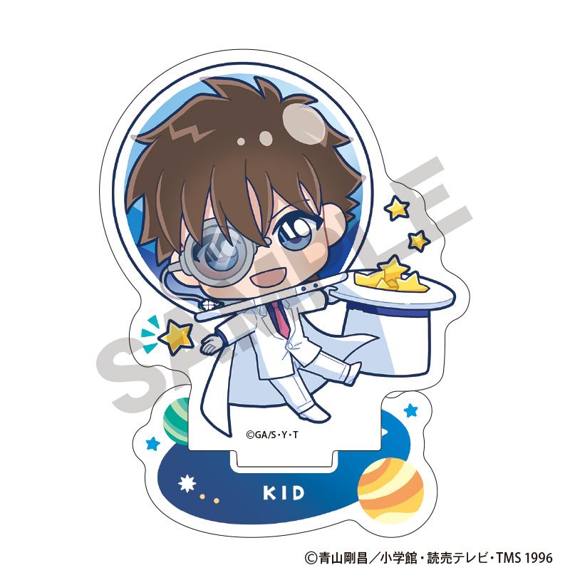 名探偵コナン　怪盗キッド　キャラバッジコレクション　特典カード　ミニ缶バッジ 名探偵コナン_スクエア缶バッジコレクション／怪盗キッド 【BOX／6