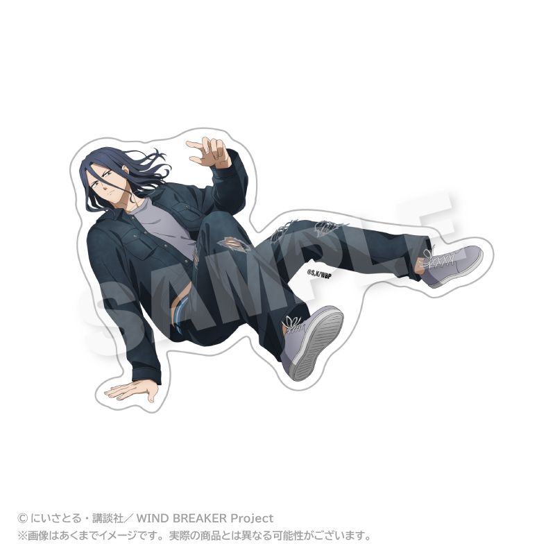 WIND BREAKER 杉下京太郎 スクラッチ フィンガーパペット WIND BREAKER_ダイカットステッカー アクロバットver. 杉下 京太郎