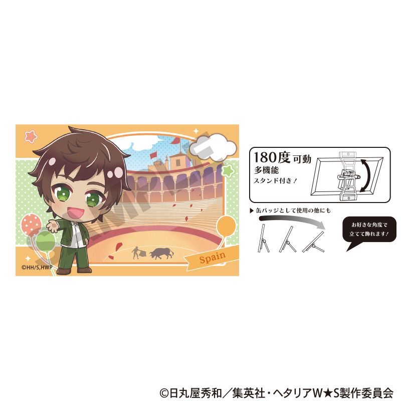 ヘタリア World☆Stars アート缶バッジ イギリス 食べ歩き