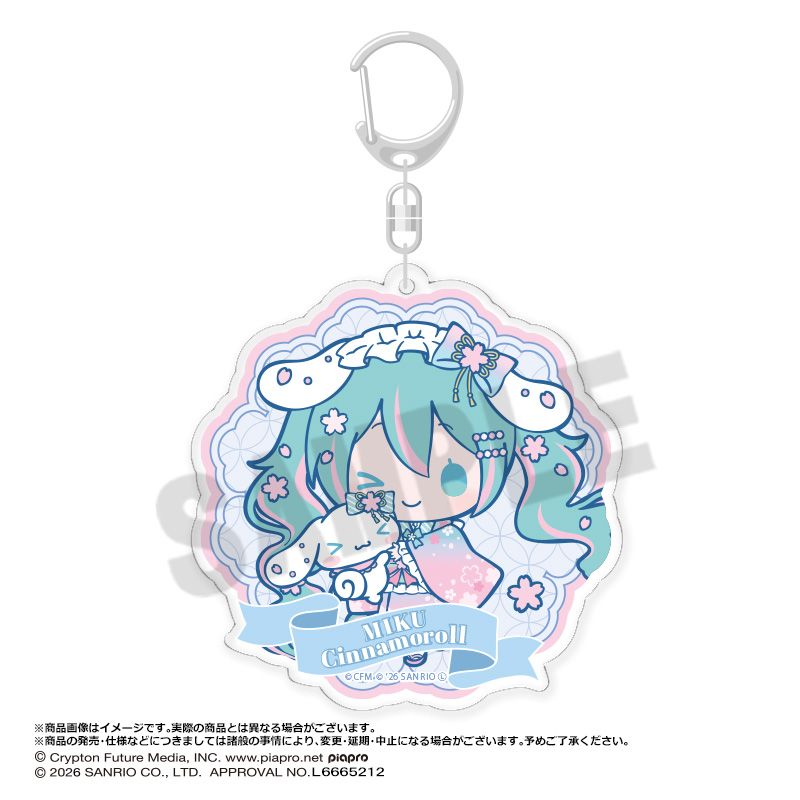 フラワー アクリルキーホルダー アクリルスタンド ニコニコ 初音ミク