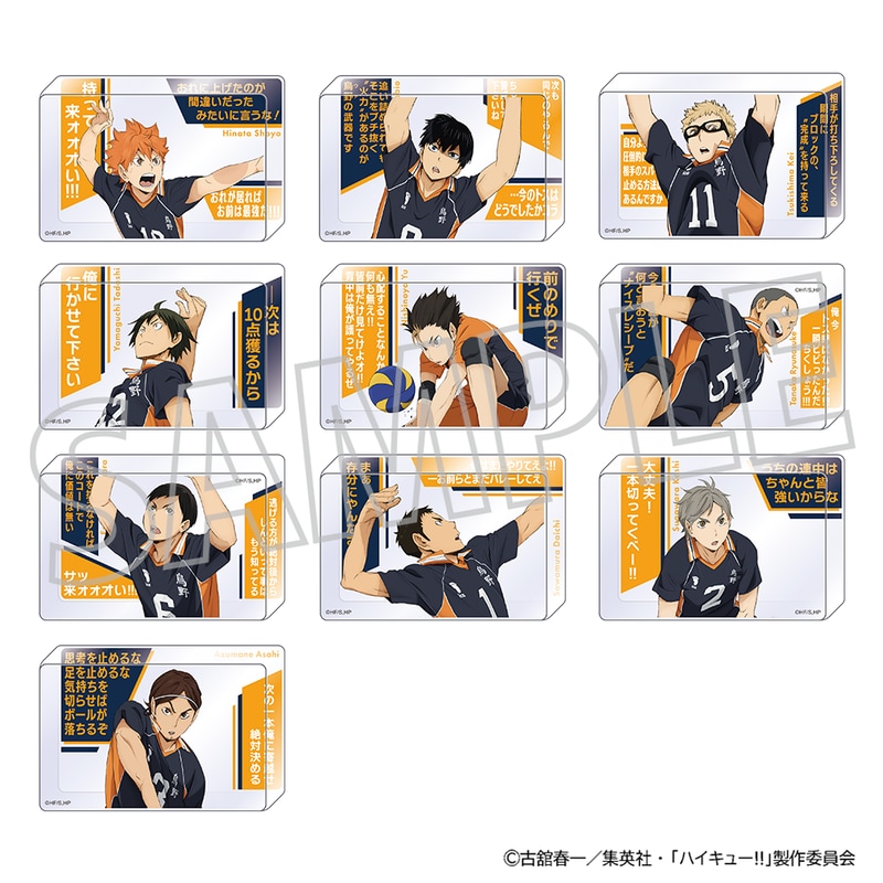 ハイキュー 烏野 アクリルブロック HEROS ハイキュー!!_アクリルブロックコレクション／烏野高校 【BOX／10