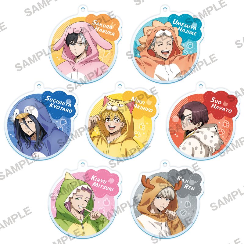 WIND BREAKER_ちびキャラきらきら缶バッジ パジャマパーティーver