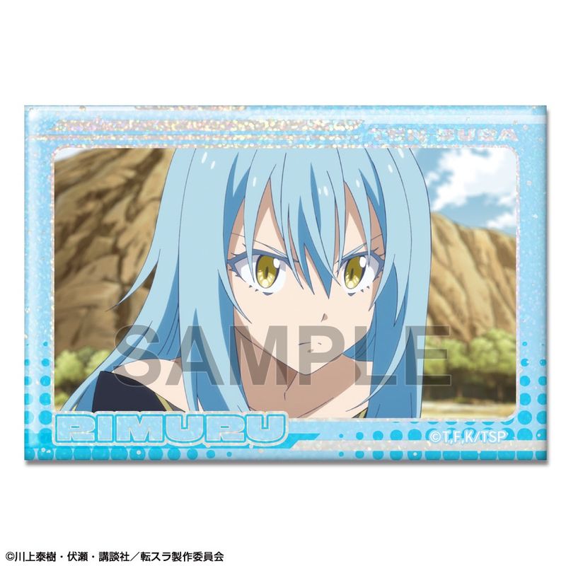 転生したらスライムだった件 スクエア缶バッジ リムル 新品未開封 ナムコ限定 転生したらスライムだった件_ホログラム缶バッジ Ver.2 デザイン