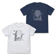 colleize(colleize)の葬送のフリーレン_XLサイズ_フリーレン フェイス Tシャツ すごく嫌そうな顔ver./SLATE