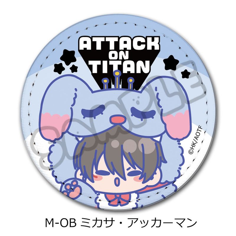 進撃の巨人 ミカサ レザーバッジ 進撃の巨人 The Final Season_第11弾 レザーバッジ(丸形) M-OB