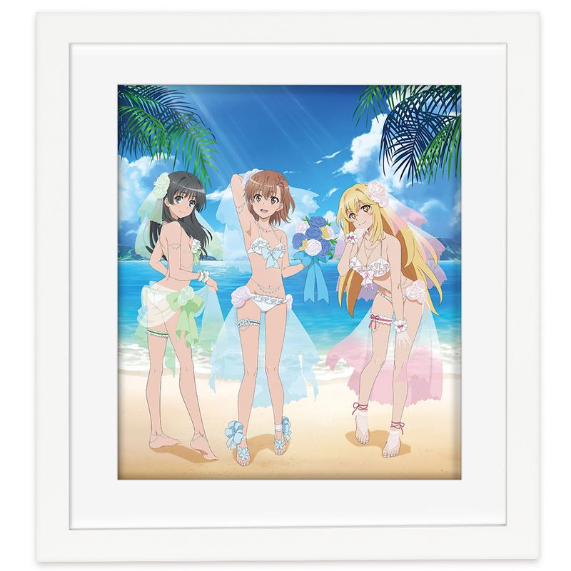 とある科学の超電磁砲T 描き下ろし複製原画 ウエディング水着 とある科学の超電磁砲T_描き下ろし複製原画（ウエディング水着