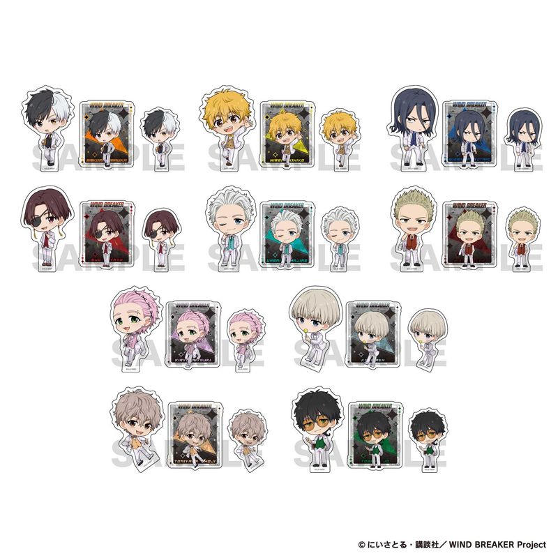 WIND BREAKER アクリルマスコット 食べ物テーマ ８個セット WIND BREAKER アクリルマスコット 食べ物テーマ 8個セット グッズ