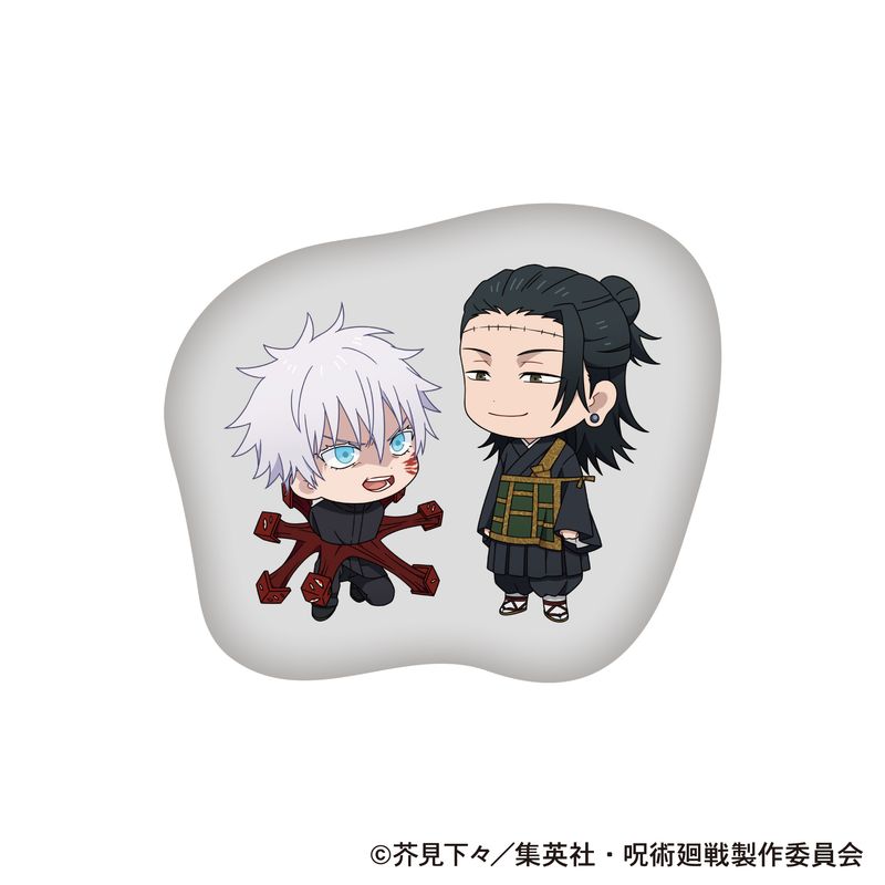 呪術廻戦 五条悟 ダイカットクッション アクリルスタンド セット 呪術廻戦 第2期_ダイカットクッション／五条 悟・夏油 傑 | colleize