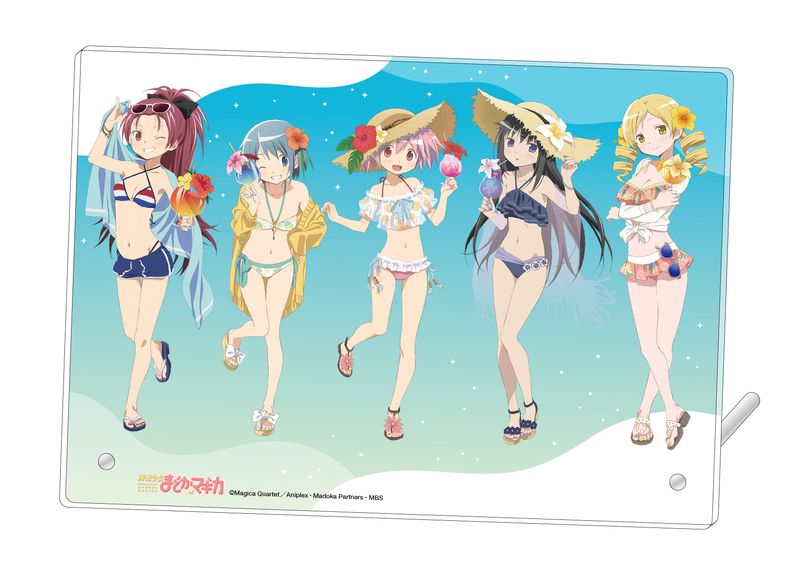 魔法少女まどか☆マギカ　アクリルスタンド　水着　5体　バラ売り可 魔法少女まどか☆マギカ アクリルスタンド 水着 5体 バラ売り可