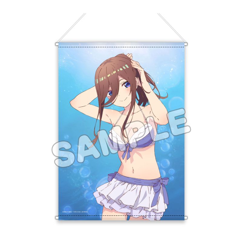 中野三玖 水着 ロングタペストリー どこプラ くじメイト 五等分の花嫁 A-3賞 中野三玖 水着 ロングタペストリー どこプラ くじメイト 五等分