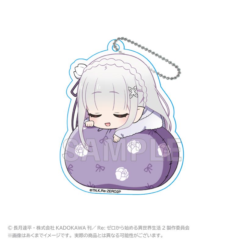 エミリア　アクリルキーホルダー・キーホルダー　計135点 Re:ゼロから始める異世界生活 ミニキャラアクリルキーホルダー