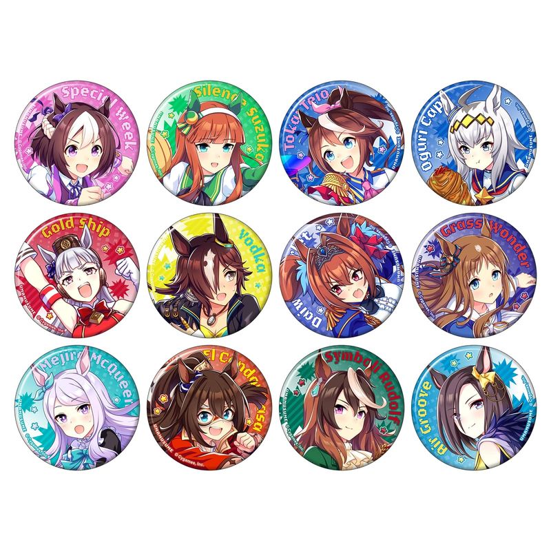 ウマ娘 プリティーダービー　熱血ハチャメチャ大感謝祭！　缶バッジ A　12種 ウマ娘 プリティーダービー_キャラバッジコレクション／A 熱血