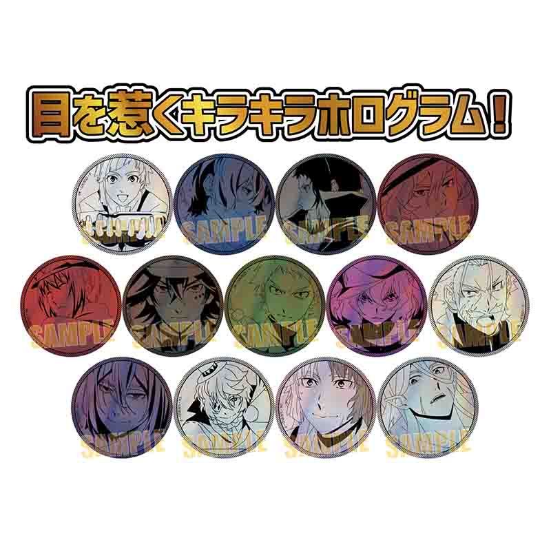 文豪ストレイドッグス トレーディングホログラム缶バッジ　1box 全13種 グッズ-バッチ】文豪ストレイドッグス トレーディングホログラム