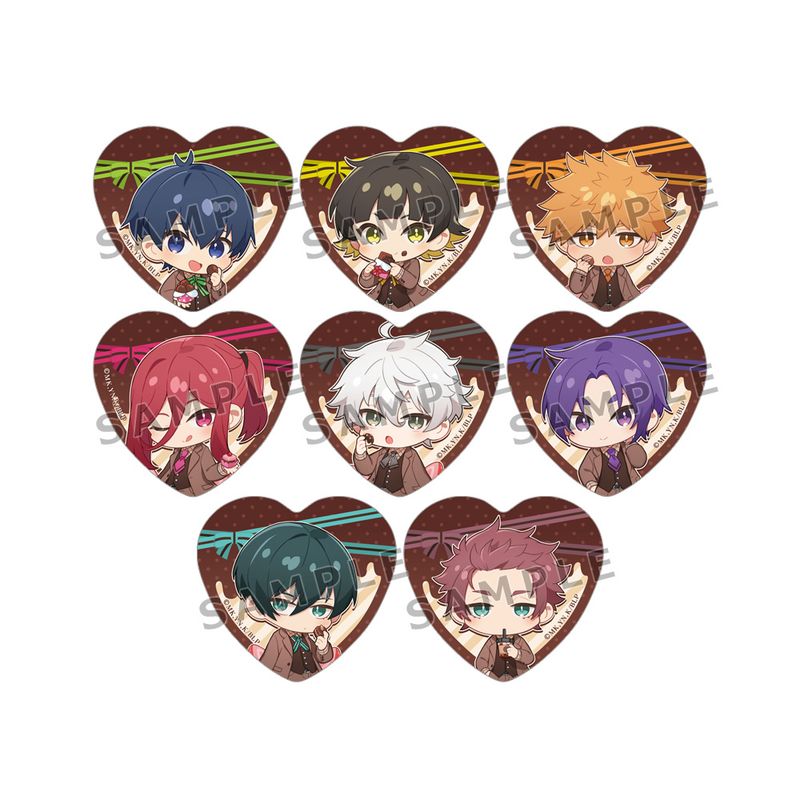 SideM 百々人 ジョイポリス ハート缶バッジ ホロ　3点 SideM 百々人 ジョイポリス ハート缶バッジ ホロ 3点 SideM 花園