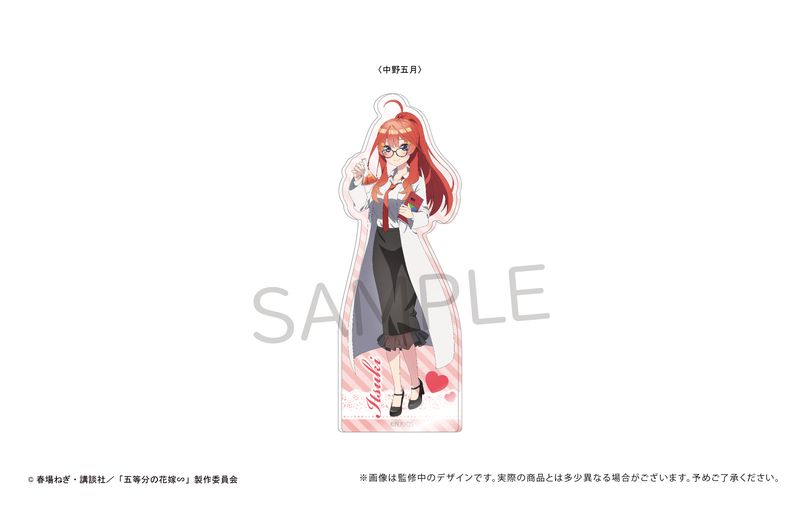 五等分の花嫁 一花 アクリルフィギュア 五等分の花嫁」中野一花をイメージカラー“黄”を基調にしたドレス姿で