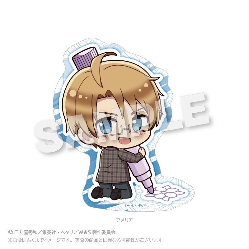 ヘタリア World☆Stars_ミニキャラステッカー おえかきっちょ ver